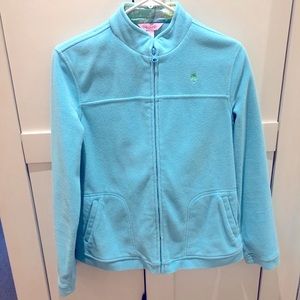 Lilly Pulitzer turquoise fleece jacket. Small